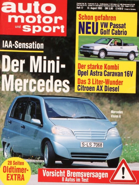 Auto Motor Sport, 13.08.1993 bis 26.08.1993