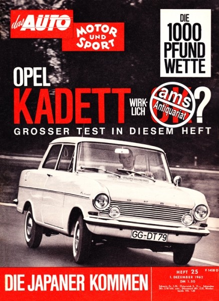Auto Motor Sport, 01.12.1962 bis 14.12.1962