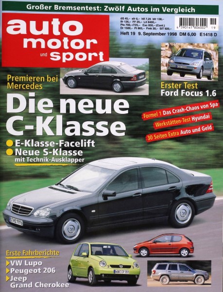 Auto Motor Sport, 09.09.1998 bis 22.09.1998