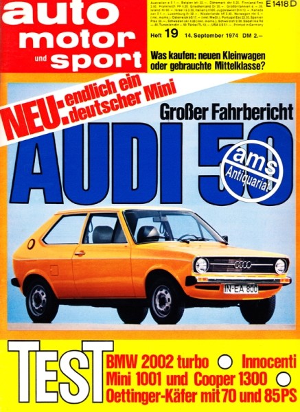 Auto Motor Sport, 14.09.1974 bis 27.09.1974