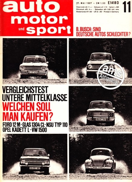 Auto Motor Sport, 27.05.1967 bis 09.06.1967
