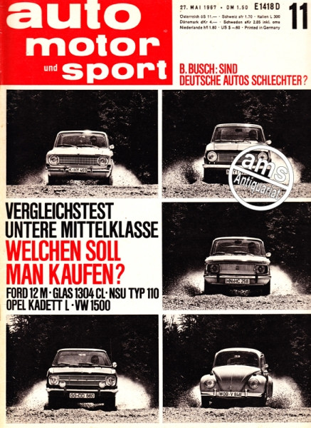 Auto Motor Sport, 27.05.1967 bis 09.06.1967