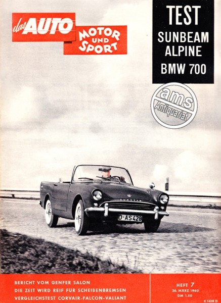 Auto Motor Sport, 26.03.1960 bis 08.04.1960