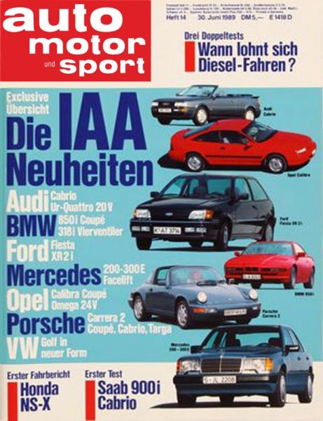 Auto Motor Sport, 30.06.1989 bis 13.07.1989