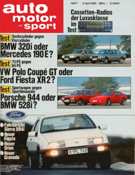 Auto Motor Sport, 06.04.1983 bis 19.04.1983