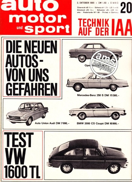 Auto Motor Sport, 02.10.1965 bis 15.10.1965