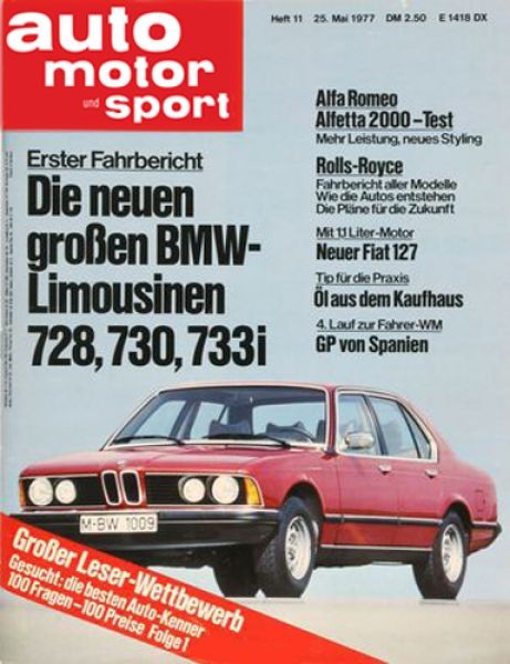 Auto Motor Sport, 25.05.1977 bis 07.06.1977