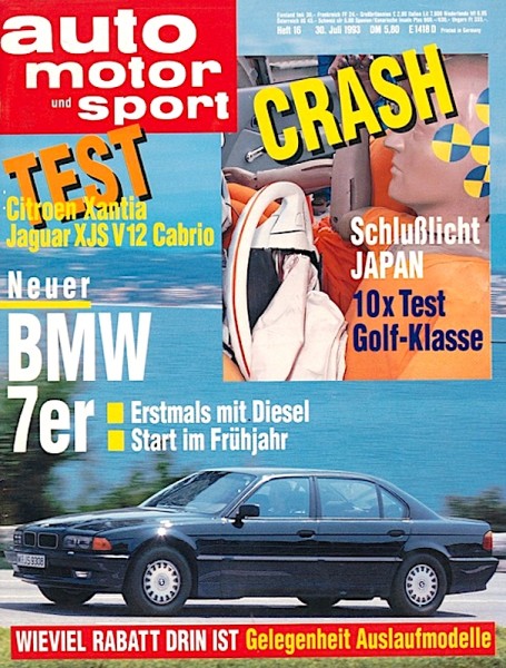 Neuer BMW 7er, Testbericht: Jaguar XJS V12 Cabrio