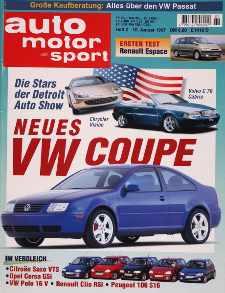 Auto Motor Sport, 10.01.1997 bis 23.01.1997