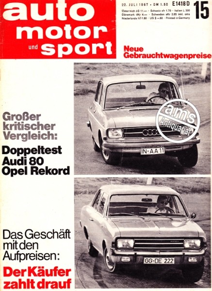 Auto Motor Sport, 22.07.1967 bis 04.08.1967