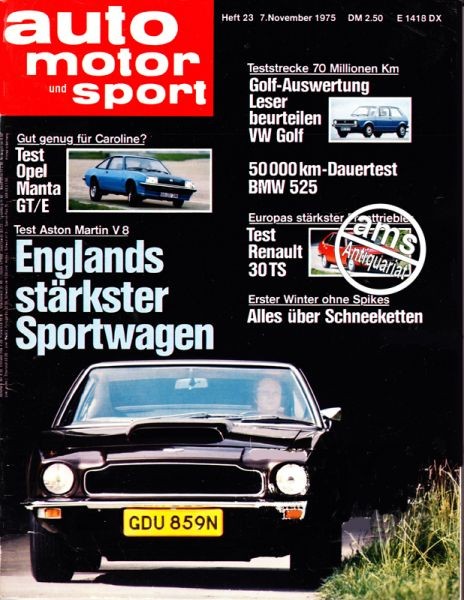 Auto Motor Sport, 07.11.1975 bis 20.11.1975