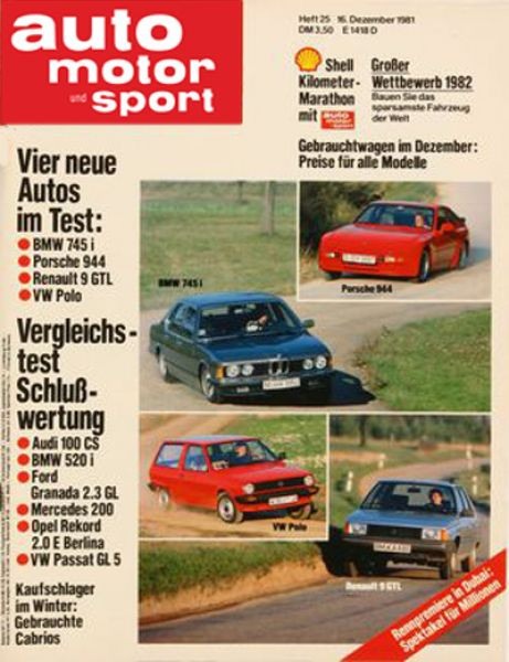 Auto Motor Sport, 16.12.1981 bis 29.12.1981