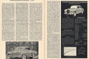 Mercedes-Benz Typ 190 Test in Auto Motor Sport 1956