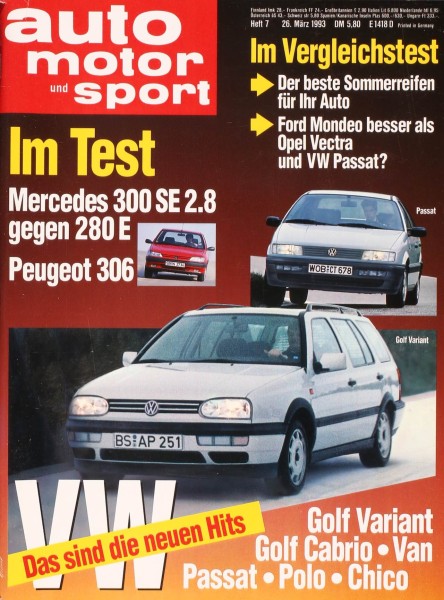 Auto Motor Sport, 26.03.1993 bis 08.04.1993