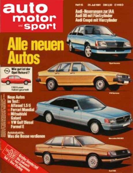 Auto Motor Sport, 29.07.1981 bis 11.08.1981