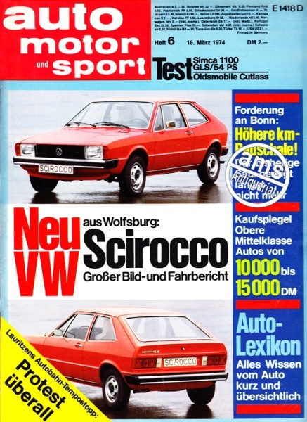 Auto Motor Sport, 16.03.1974 bis 29.03.1974