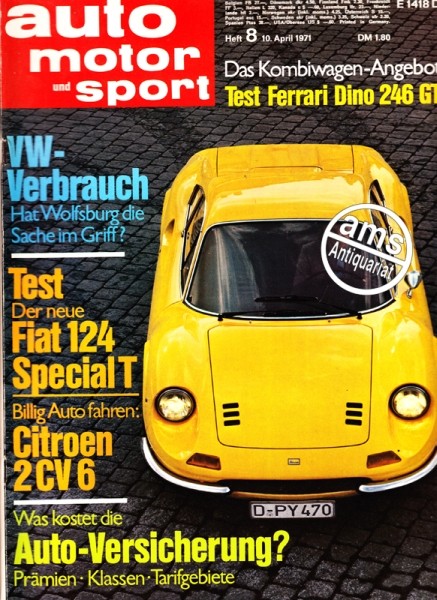 Auto Motor Sport, 10.04.1971 bis 23.04.1971