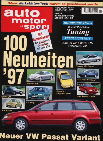 Auto Motor Sport, 29.11.1996 bis 12.12.1996