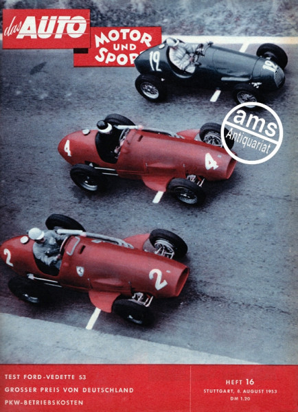 AUTO Zeitung 1953 - 8.8.1953 bis 21.8.1953 mit Echtheitszertifikat