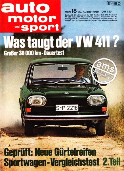Auto Motor Sport, 30.08.1969 bis 12.09.1969