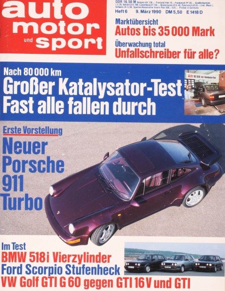 Auto Motor Sport, 09.03.1990 bis 22.03.1990