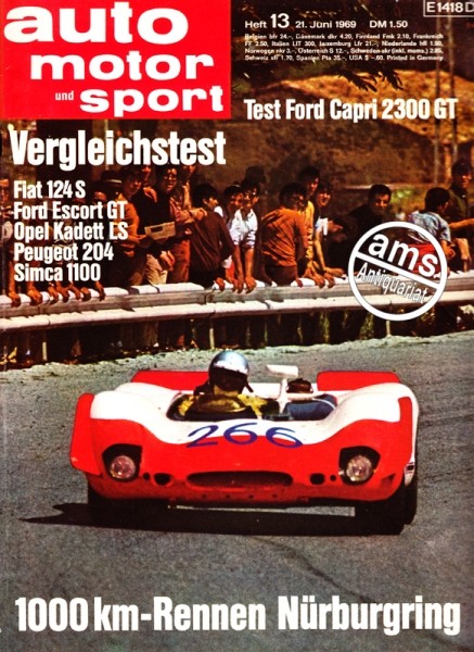 Auto Motor Sport, 21.06.1969 bis 04.07.1969
