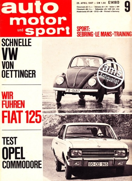 Auto Motor Sport, 29.04.1967 bis 12.05.1967
