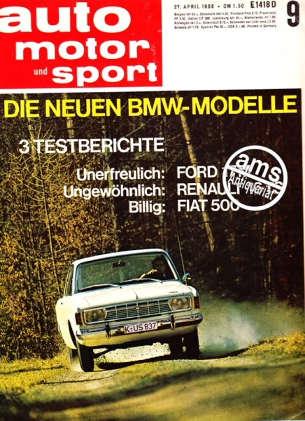 Auto Motor Sport, 27.04.1968 bis 10.05.1968