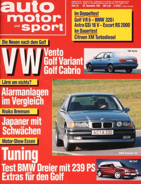 Auto Motor Sport, 29.11.1991 bis 12.12.1991
