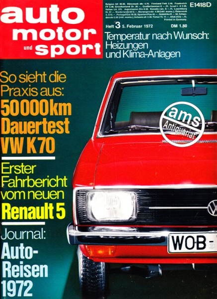 Auto Motor Sport, 05.02.1972 bis 18.02.1972