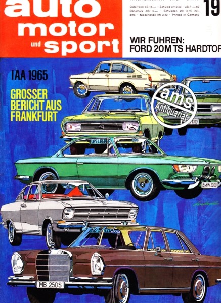 Auto Motor Sport, 18.09.1965 bis 01.10.1965