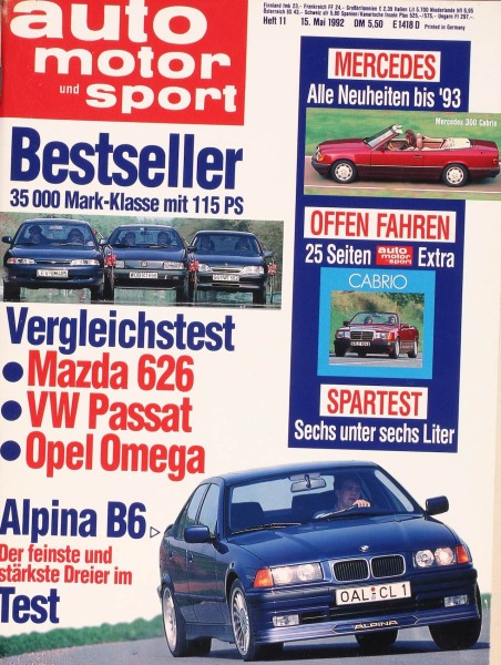 Mercedes: Alle Neuheiten bis 1993, Offen Fahren