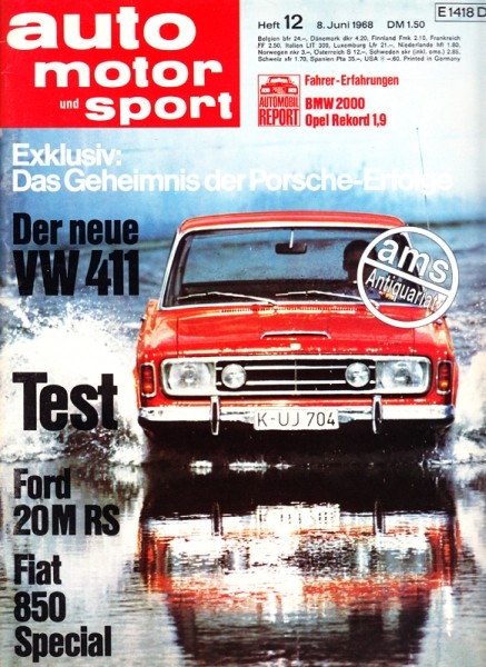 Auto Motor Sport, 08.06.1968 bis 21.06.1968