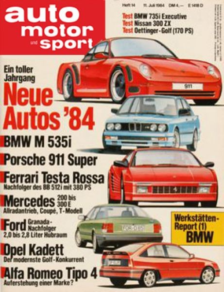 Auto Motor Sport, 11.07.1984 bis 24.07.1984