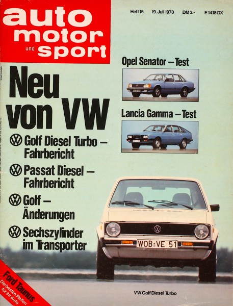 Auto Motor Sport, 19.07.1978 bis 01.08.1978