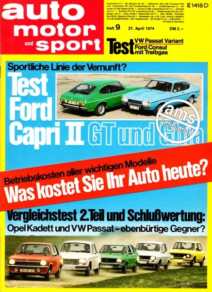 Auto Motor Sport, 27.04.1974 bis 10.05.1974