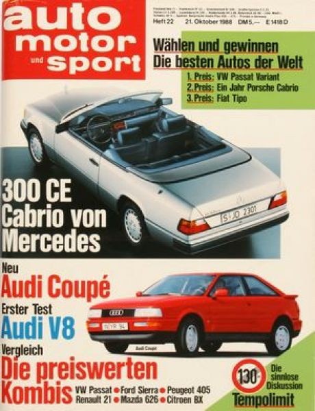 Auto Motor Sport, 21.10.1988 bis 03.11.1988