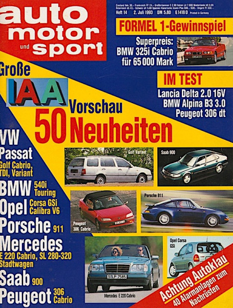 Große IAA Vorschau 1993: 50 Neuheiten