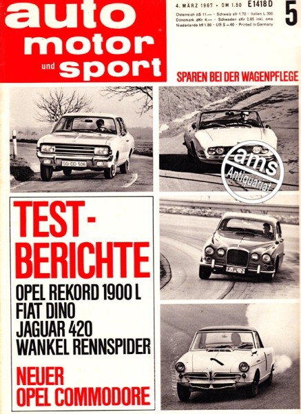 Auto Motor Sport, 04.03.1967 bis 17.03.1967