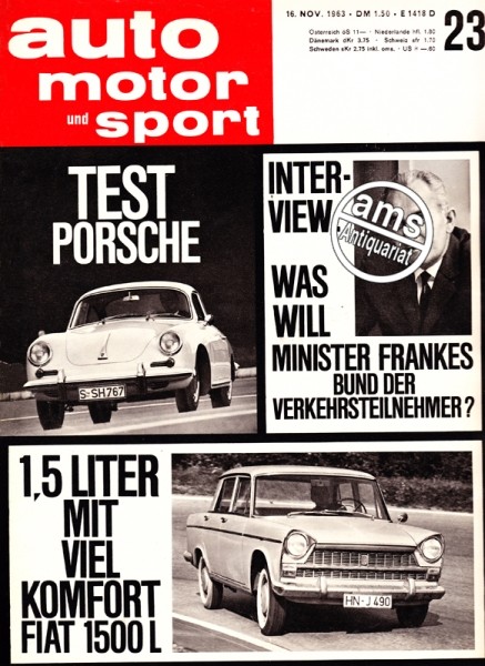 Auto Motor Sport, 16.11.1963 bis 29.11.1963