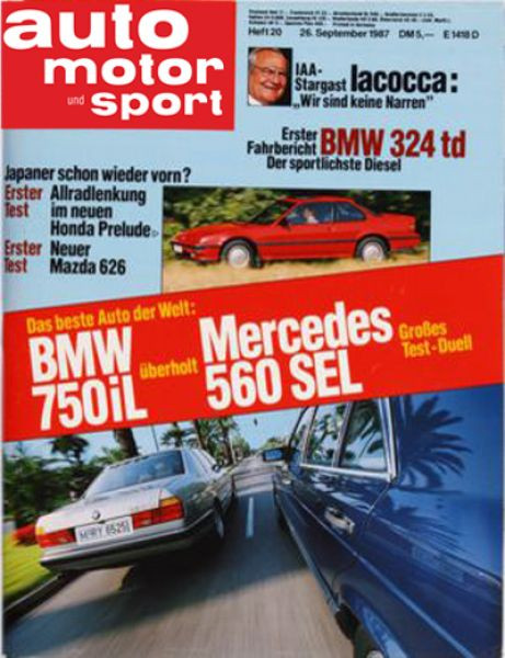 Auto Motor Sport, 26.09.1987 bis 09.10.1987
