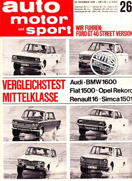 Auto Motor Sport, 24.12.1966 bis 06.01.1967