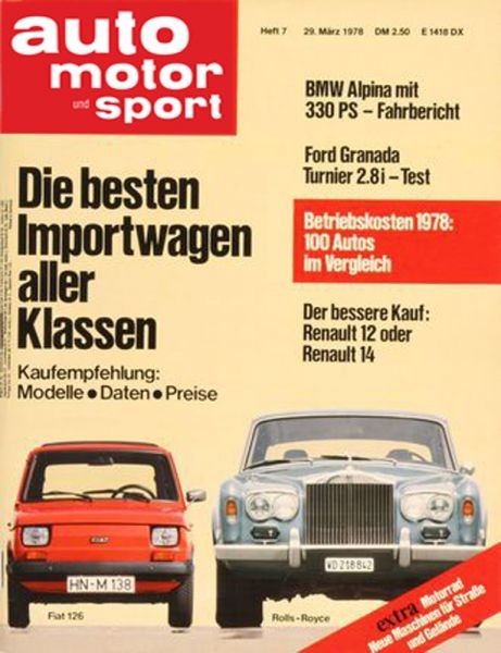 Auto Motor Sport, 29.03.1978 bis 11.04.1978