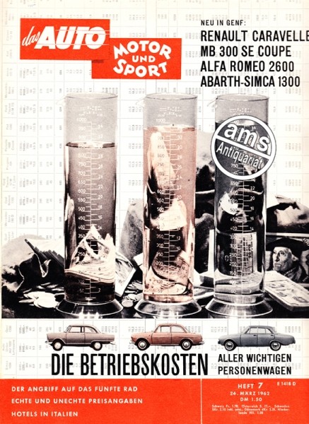Auto Motor Sport, 24.03.1962 bis 06.04.1962