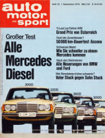 18/1976: Großer Test - Alle Mercedes Diesel: 200D, 220D, 240D, 300D; Opel der Zuverlässige? 50 000 km-Dauertest Ascona; Wie sie schneller zu einem Mercedes...