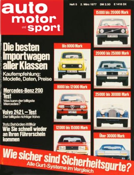 Auto Motor Sport, 02.03.1977 bis 15.03.1977