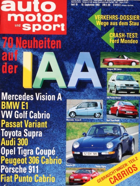 Auto Motor Sport, 10.09.1993 bis 23.09.1993