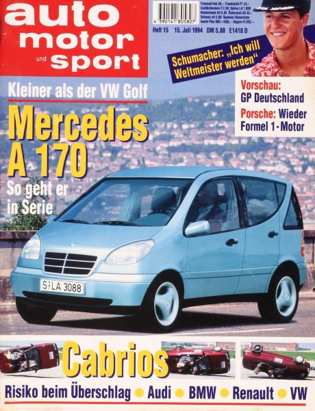 Auto Motor Sport, 15.07.1994 bis 28.07.1994