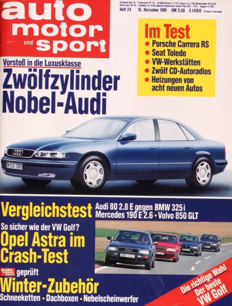 Auto Motor Sport, 15.11.1991 bis 28.11.1991