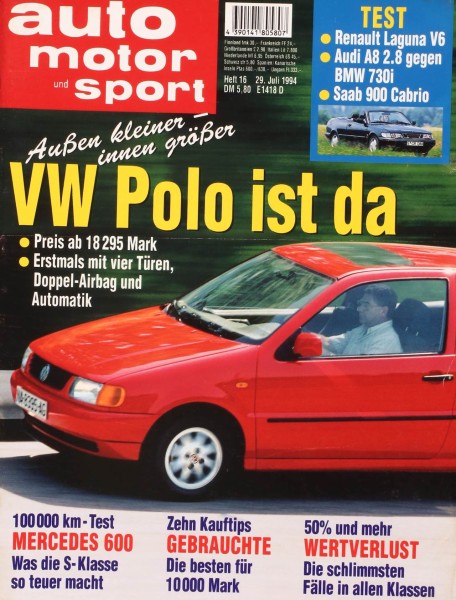 Auto Motor Sport, 29.07.1994 bis 11.08.1994